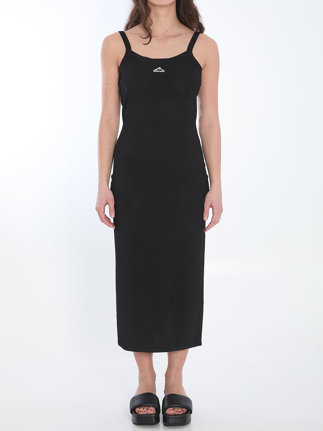 ALEXANDER WANG M slip dress with 3d logo