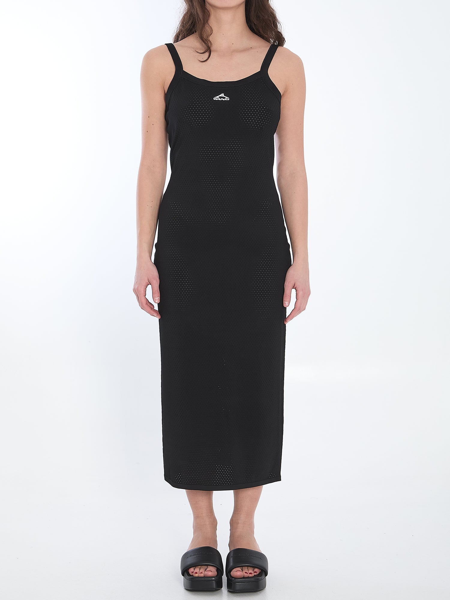 ALEXANDER WANG M slip dress with 3d logo