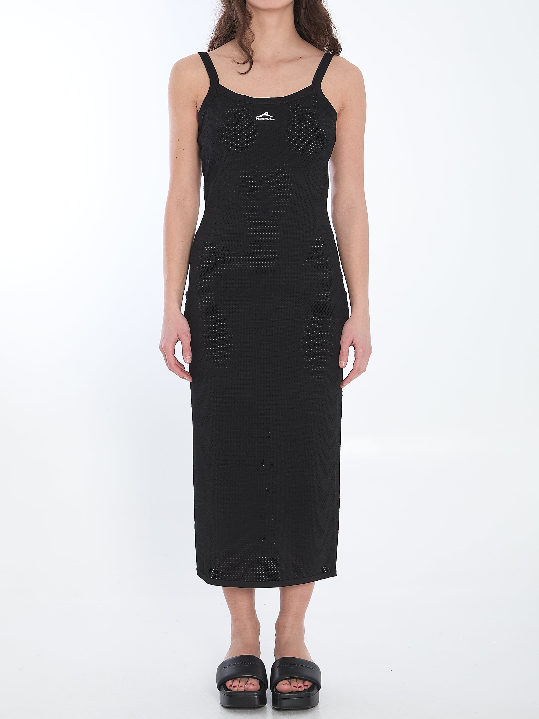 ALEXANDER WANG M slip dress with 3d logo