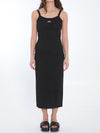 slip dress with 3d logo