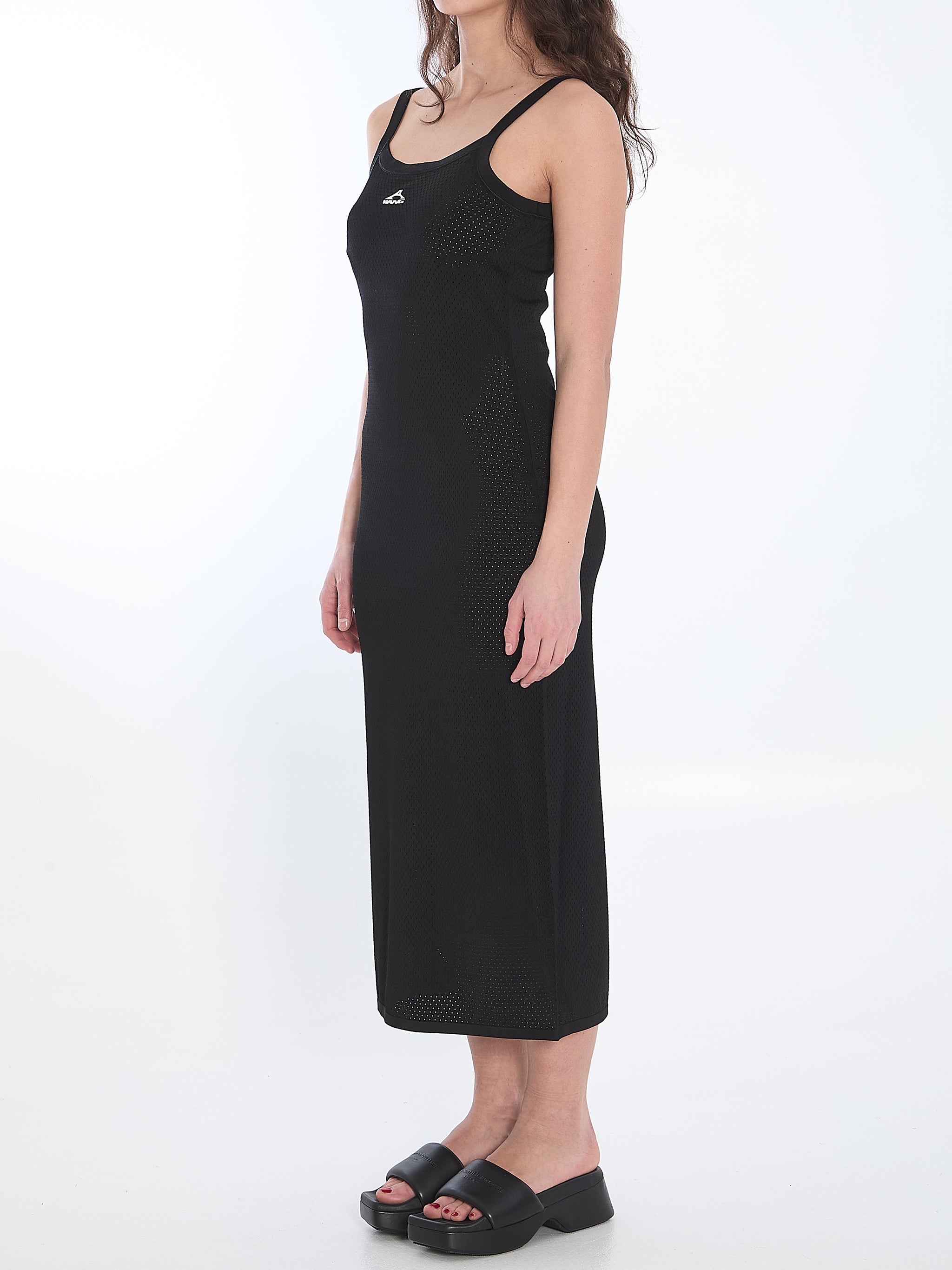 slip dress with 3d logo