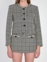 SELF PORTRAIT 10 houndstooth cropped jacket