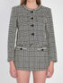 SELF PORTRAIT 10 houndstooth cropped jacket