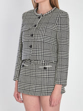 SELF PORTRAIT 10 houndstooth cropped jacket