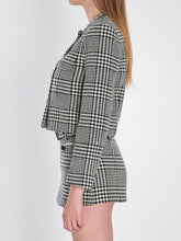 SELF PORTRAIT 10 houndstooth cropped jacket