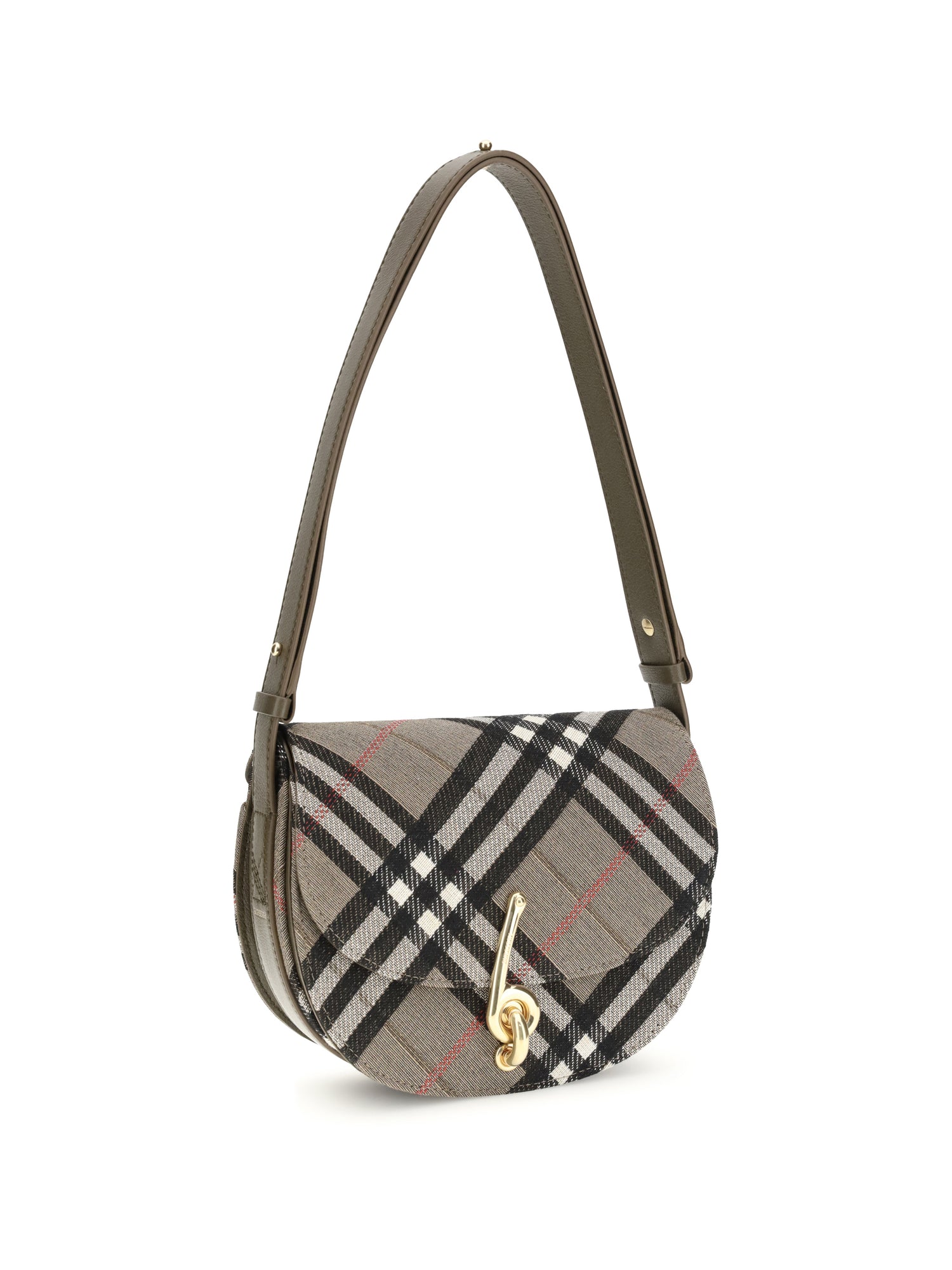 BURBERRY OS check archive shoulder bag