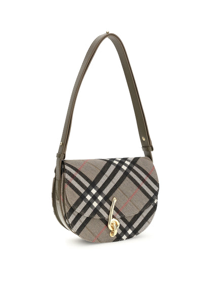 BURBERRY OS check archive shoulder bag