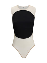 COURRÈGES M satin illusion hoop bodysuit