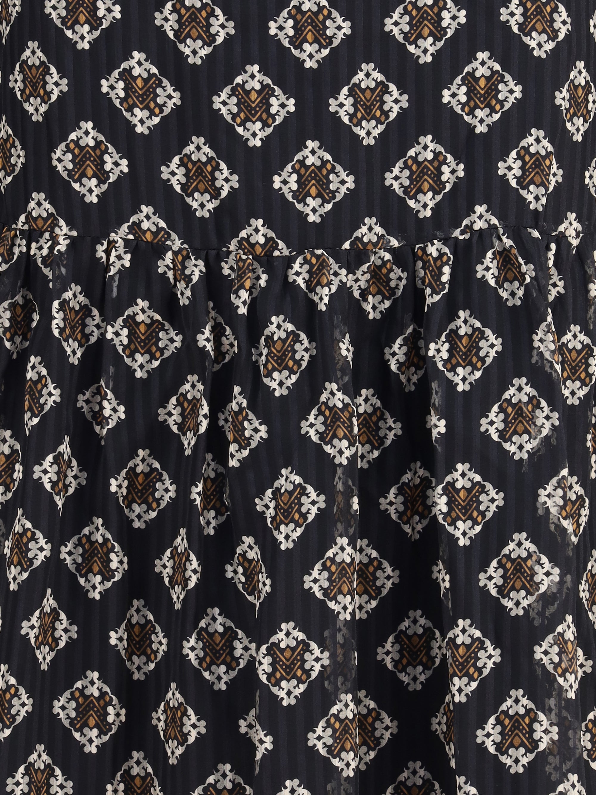 KRISTINA TI 44 silk long dress with rouches