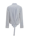 cotton poplin shirt with belt