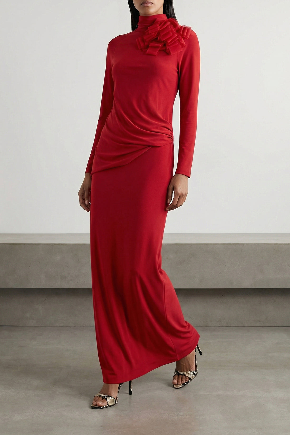 MAGDA BUTRYM 36 long re 26 dress 04 shiny jersey dress