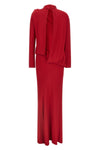 long re 26 dress 04 shiny jersey dress