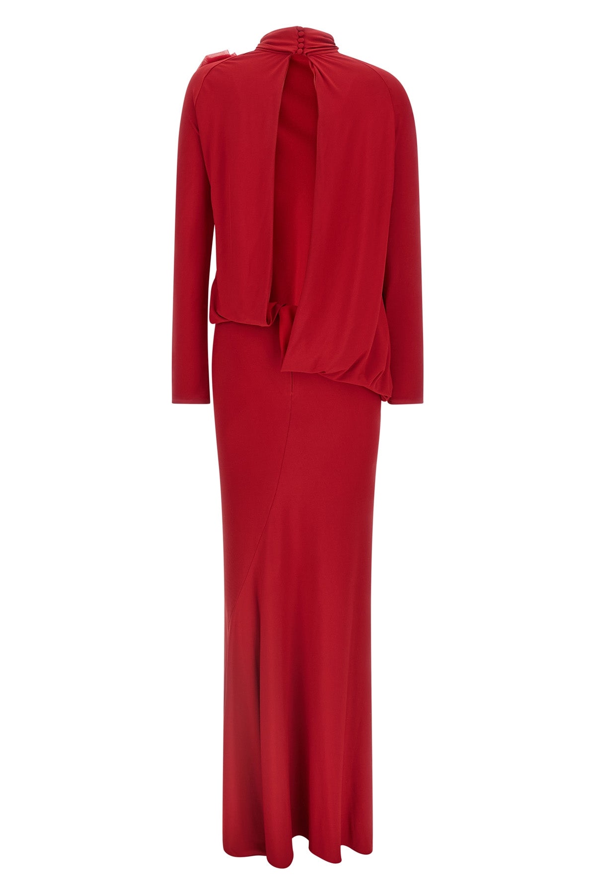 long re 26 dress 04 shiny jersey dress