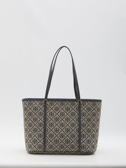 TORY BURCH OS t monogram small zip tote bag