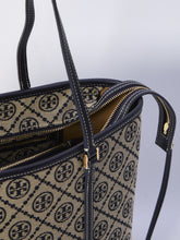 TORY BURCH OS t monogram small zip tote bag