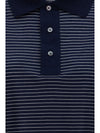 cotton striped ami de coeur polo