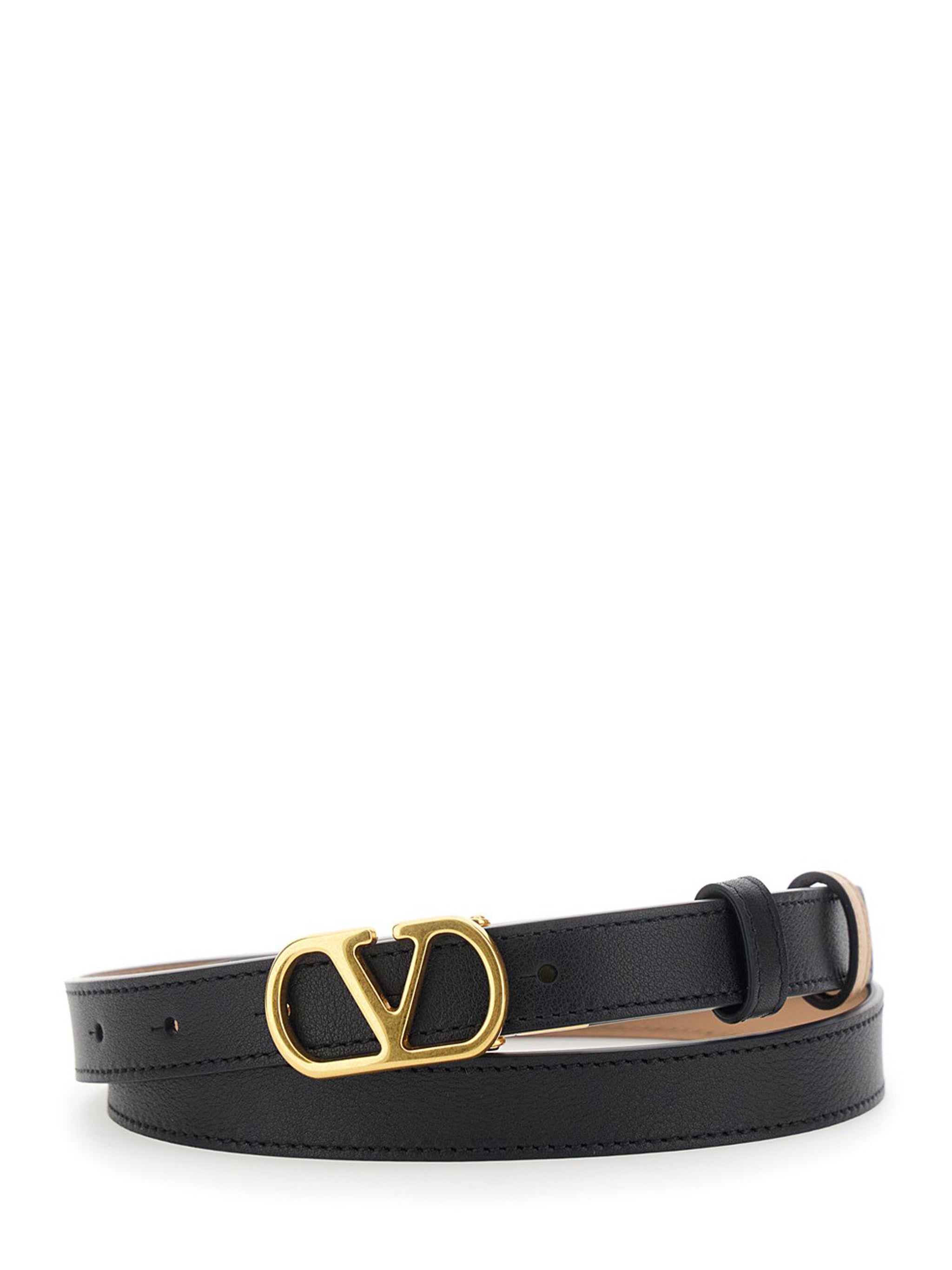 valentino garavani vlogo signature reversible leather belt