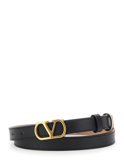 valentino garavani vlogo signature reversible leather belt