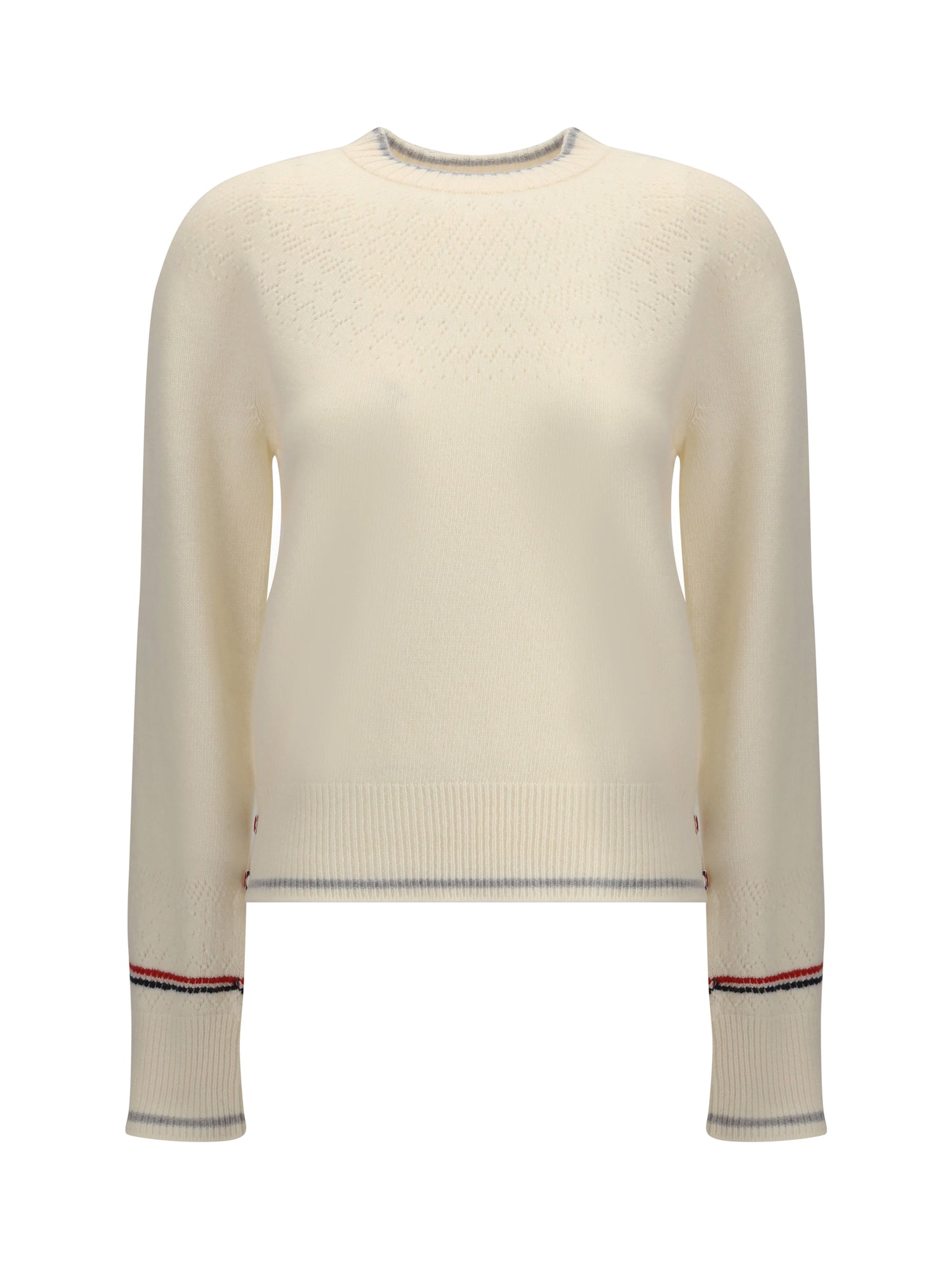 THOM BROWNE 38 pointelle wool sweater