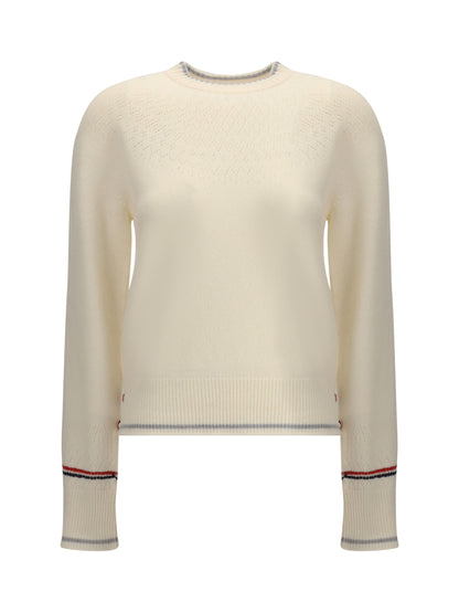 THOM BROWNE 38 pointelle wool sweater