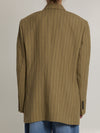 double-breasted linen jacket
