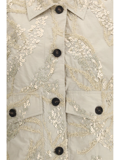 BRUNELLO CUCINELLI 42 embroidered and sequined jacket