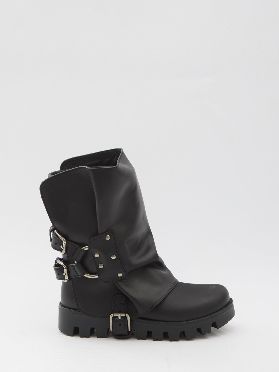 DOLCE&GABBANA 37 ankle boot in rubber and leather