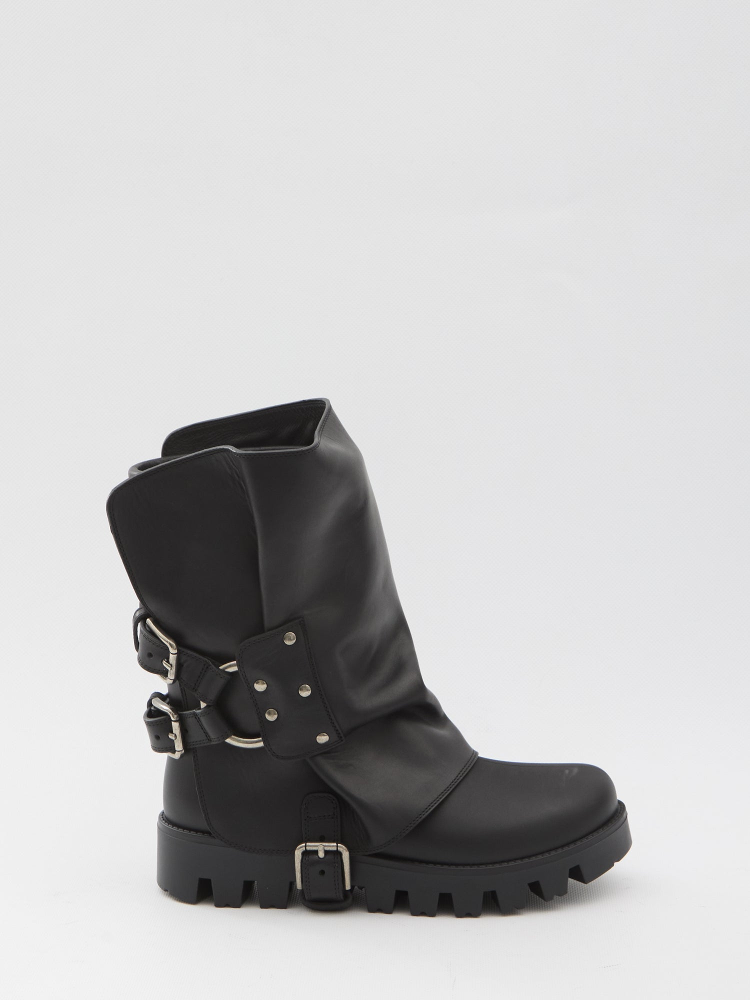 DOLCE&amp;GABBANA 37 ankle boot in rubber and leather
