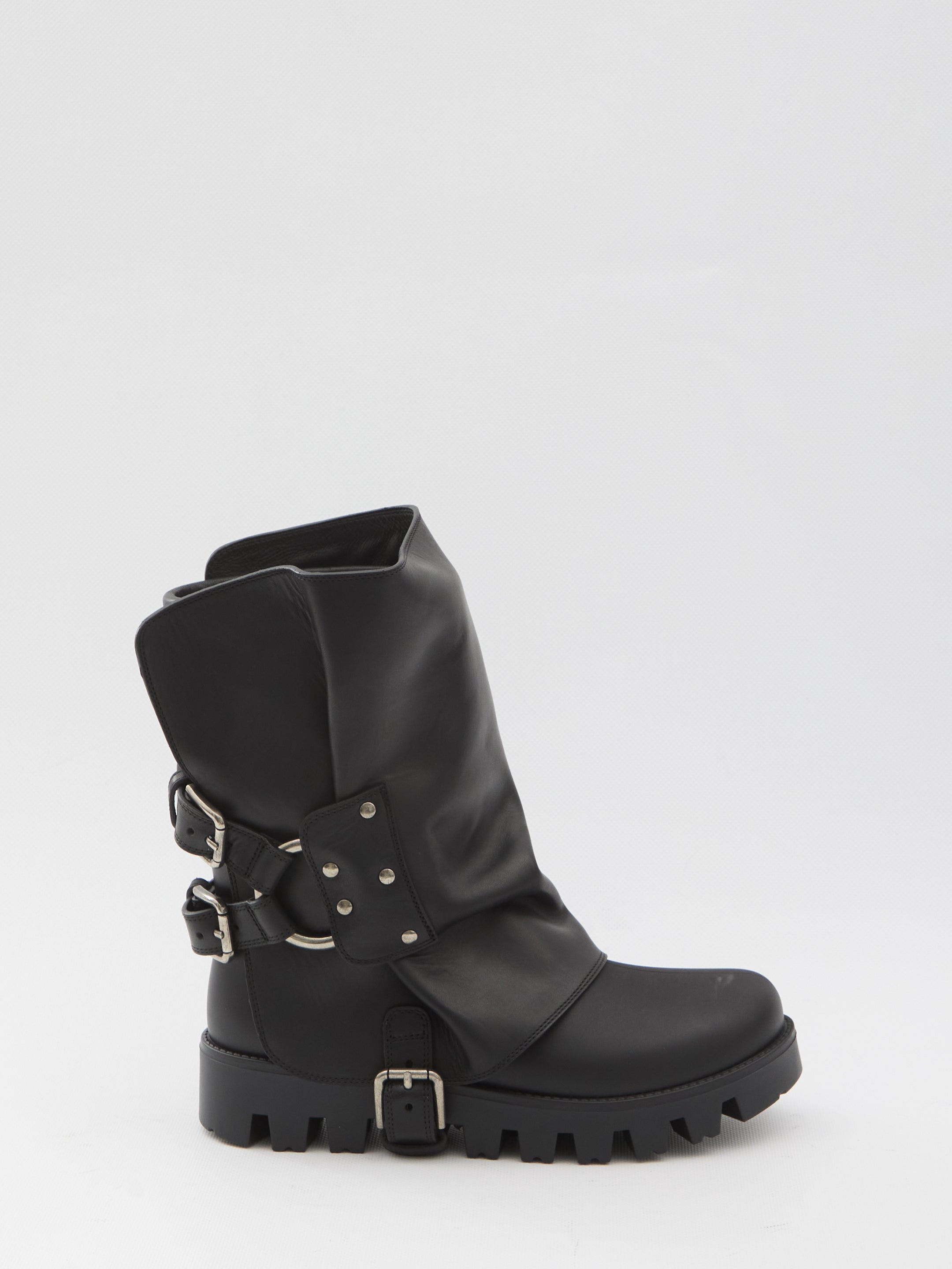 DOLCE&amp;GABBANA 37 ankle boot in rubber and leather