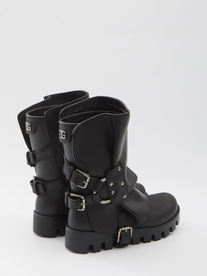 DOLCE&amp;GABBANA 37 ankle boot in rubber and leather