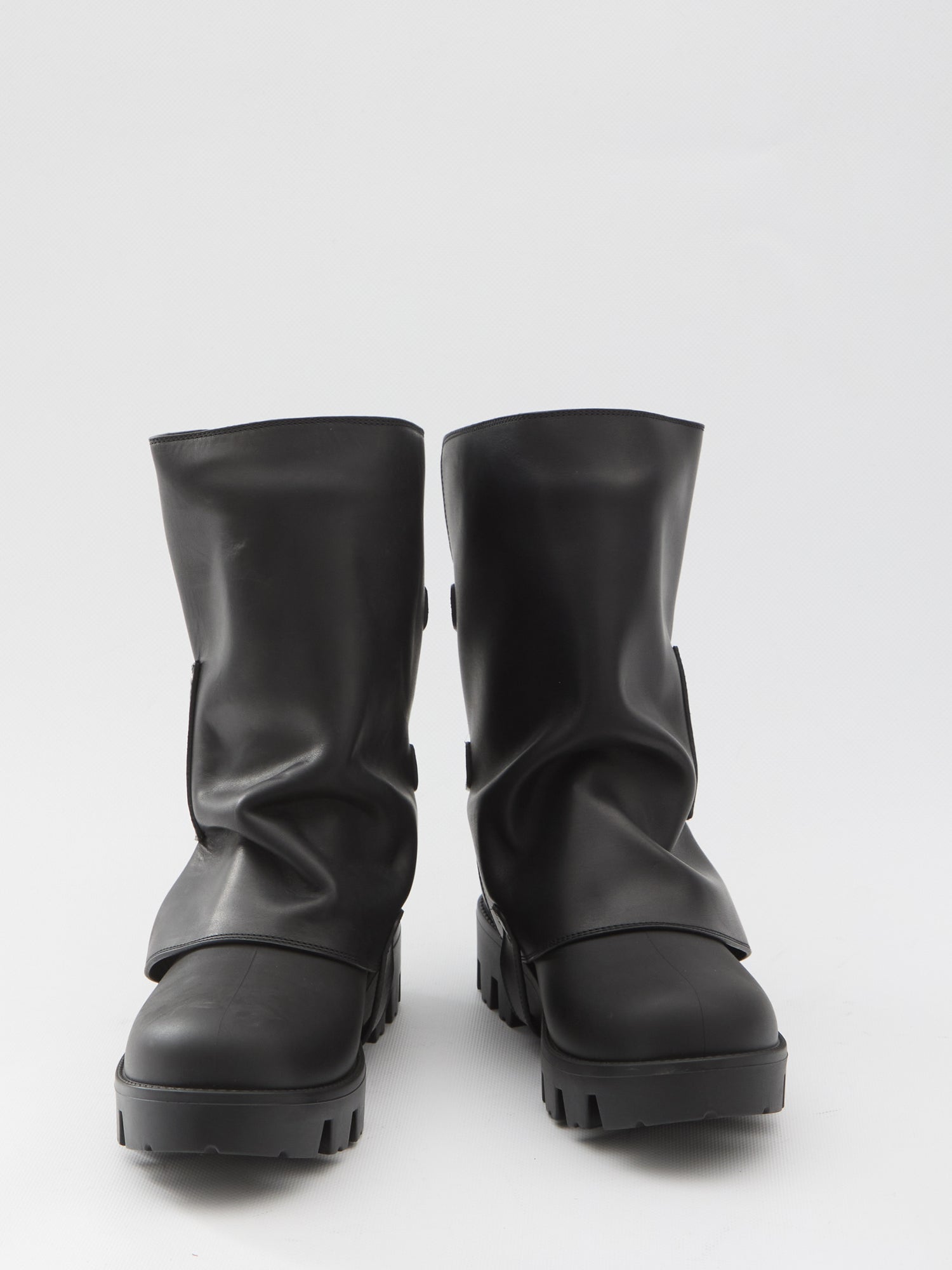 DOLCE&amp;GABBANA 37 ankle boot in rubber and leather