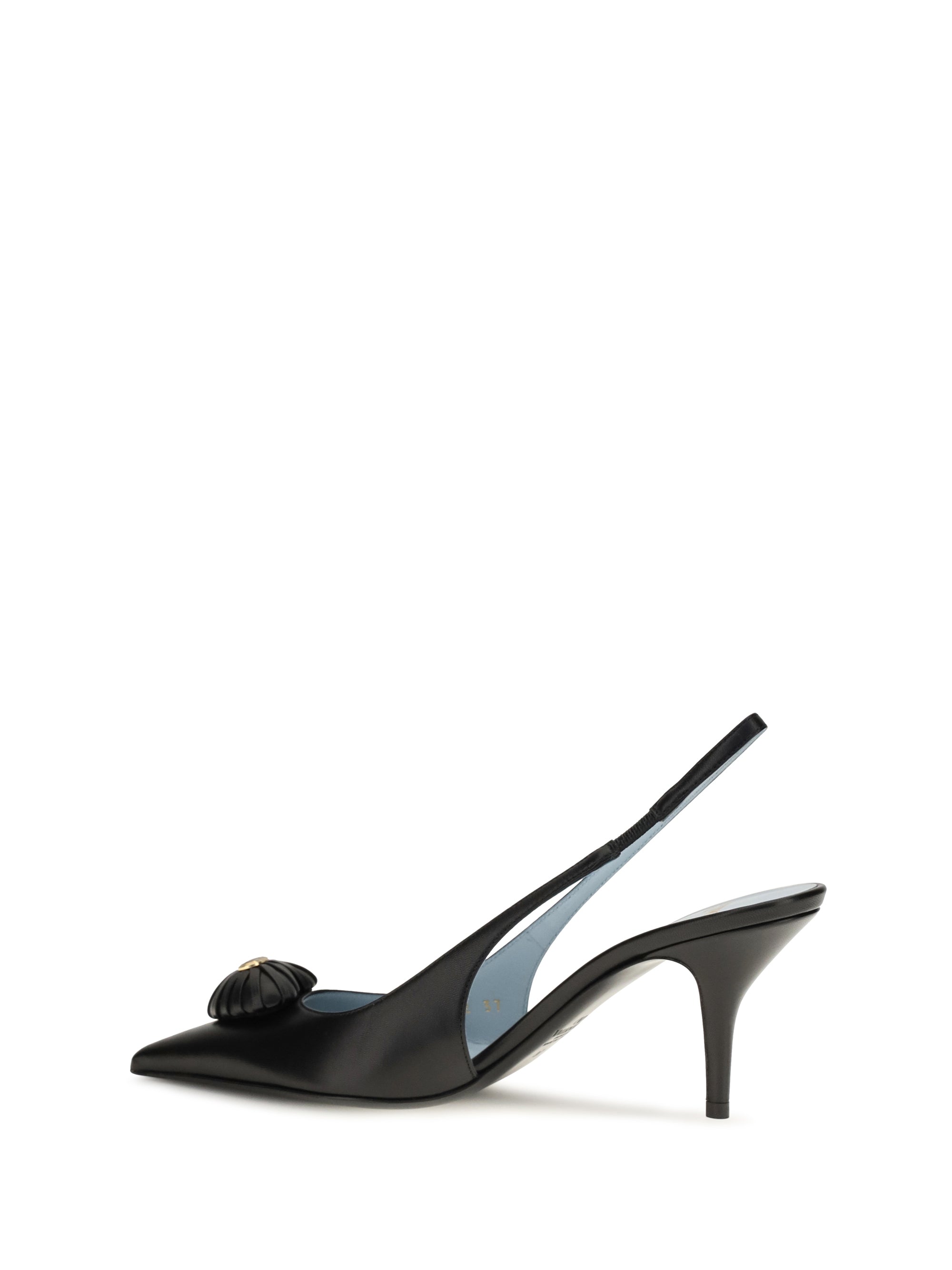 coeur royal slingback leather pumps