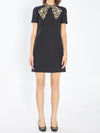 bow dress in couture crepe