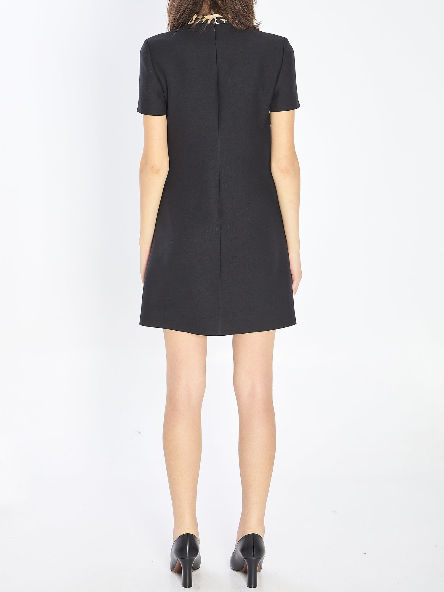 VALENTINO GARAVANI 40 bow dress in couture crepe