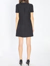 bow dress in couture crepe
