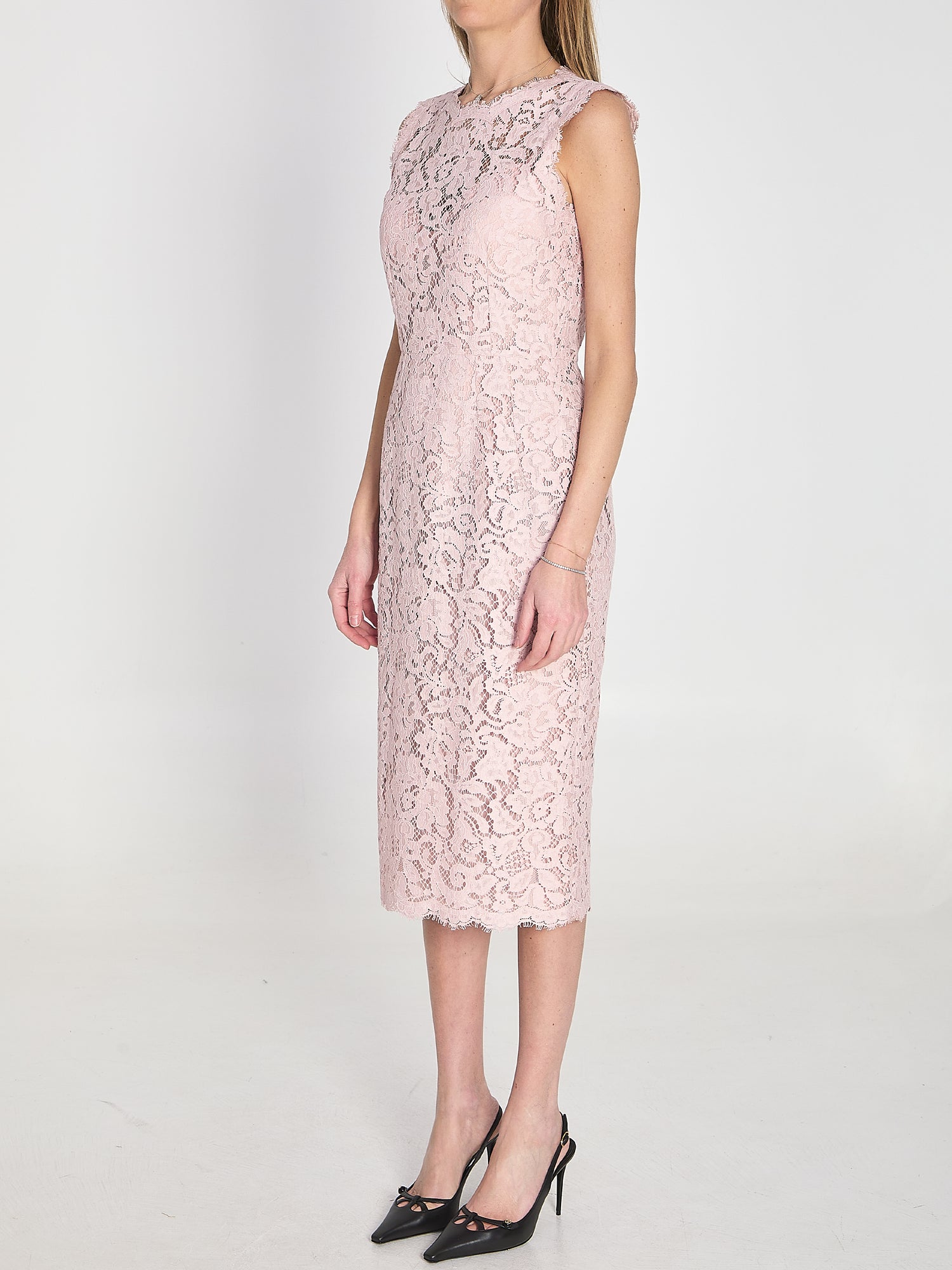 DOLCE&amp;GABBANA 40 lace midi dress