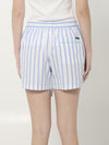 striped poplin shorts