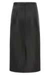 the co pencil skirt in soft lambskin exemplifies a rigorous sartorial constructi