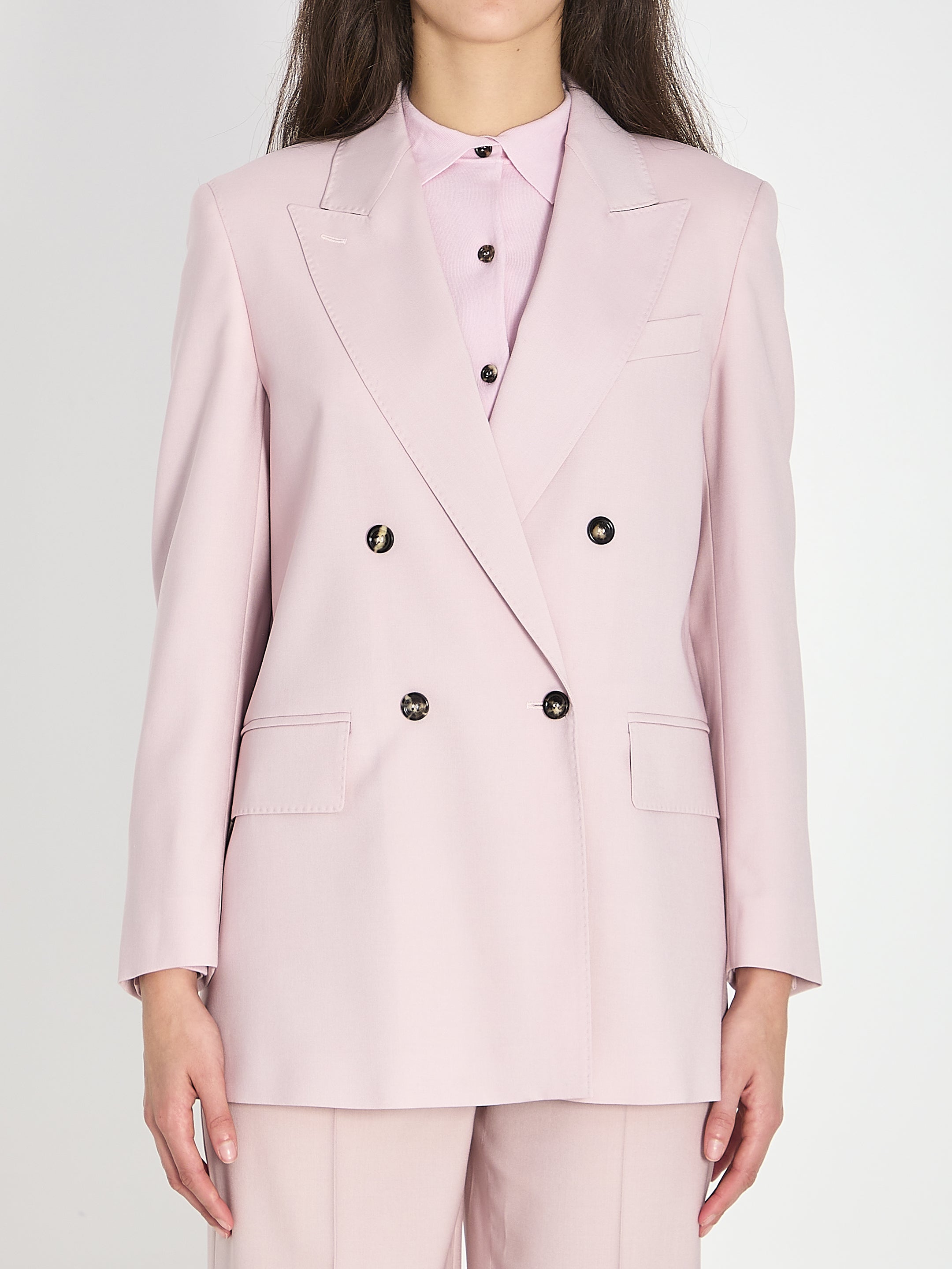 MAX MARA 38 double-breasted ombrosa jacket