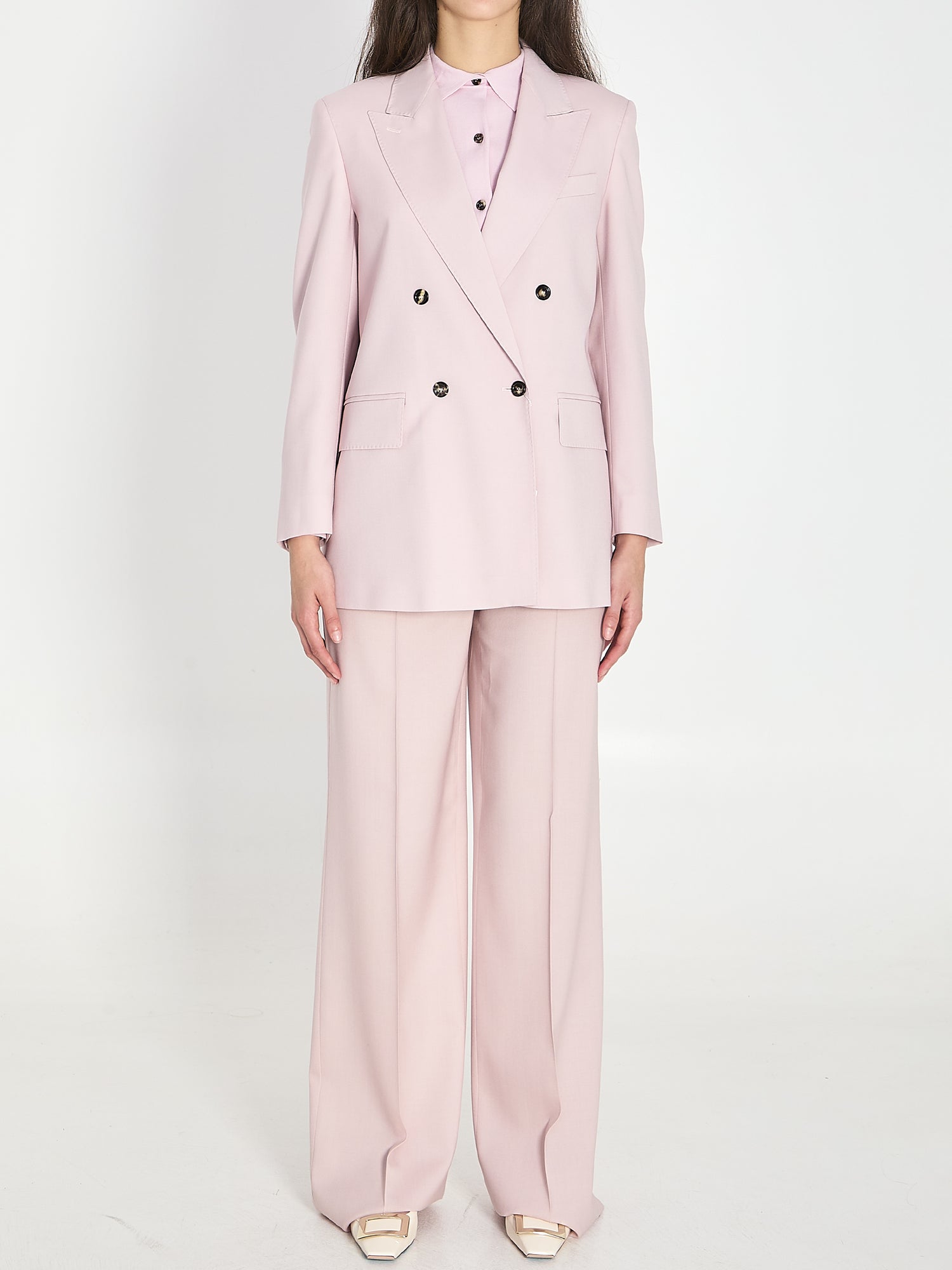 MAX MARA 38 double-breasted ombrosa jacket