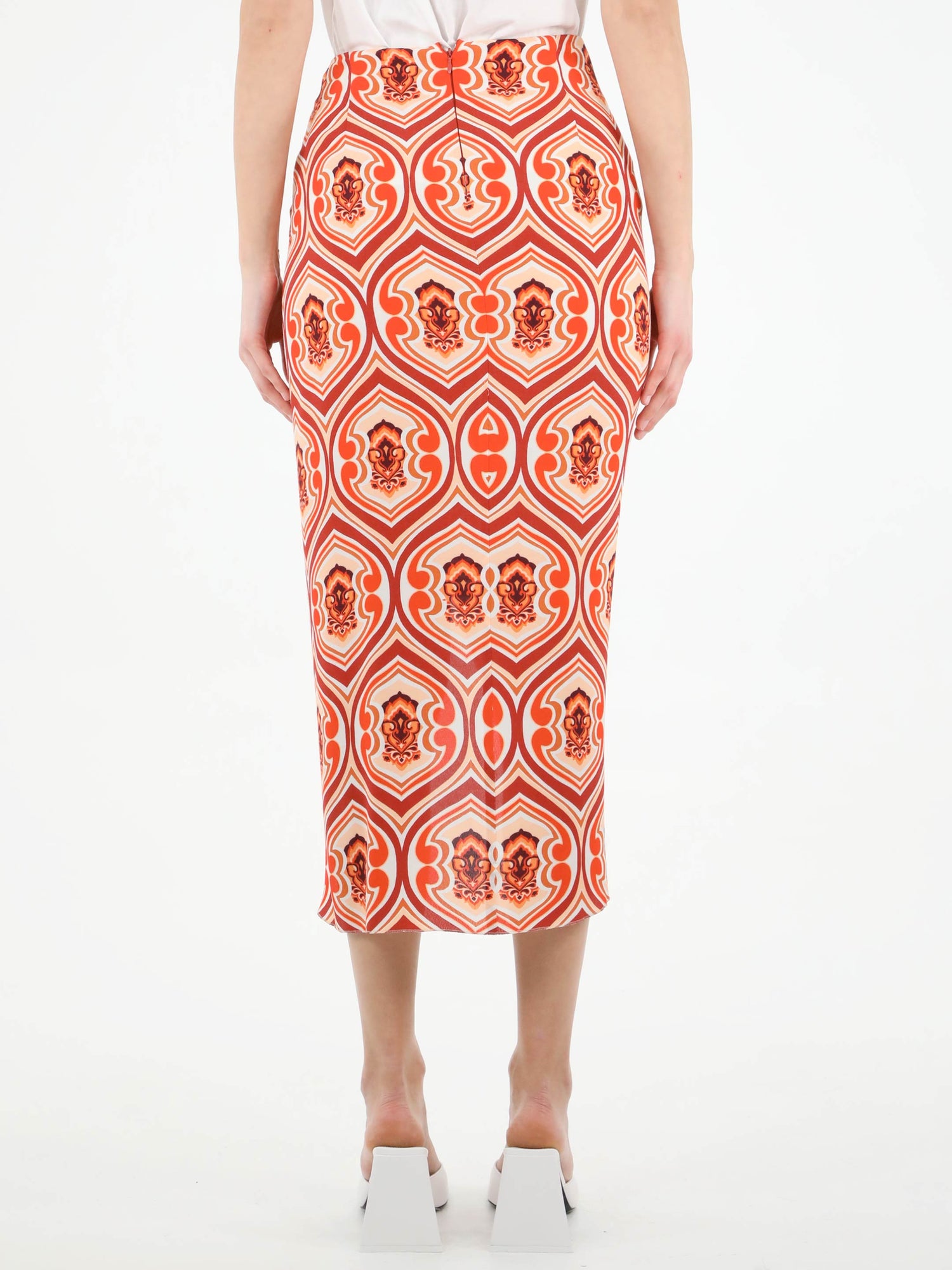 ETRO 42 sarong skirt with graphic print