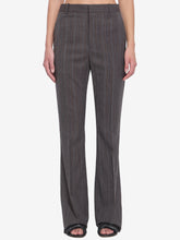 BOTTEGA VENETA 38 wool trousers with thin stripes