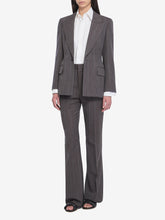 BOTTEGA VENETA 38 wool trousers with thin stripes