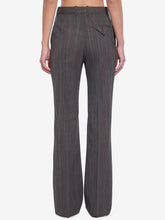 BOTTEGA VENETA 38 wool trousers with thin stripes
