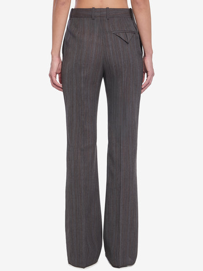 BOTTEGA VENETA 38 wool trousers with thin stripes