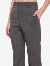 BOTTEGA VENETA 38 wool trousers with thin stripes