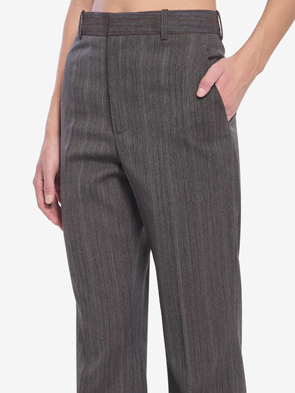 BOTTEGA VENETA 38 wool trousers with thin stripes