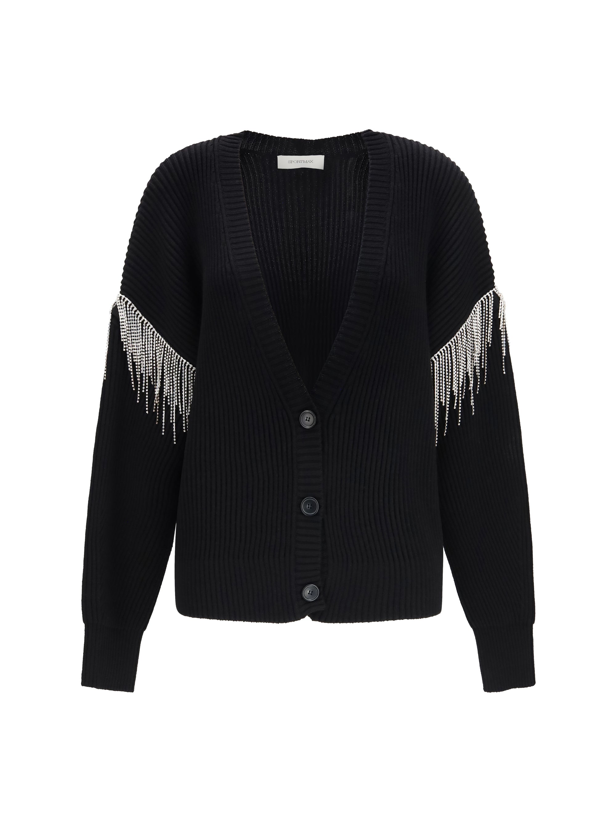pagine virgin wool cardigan with sparkling details