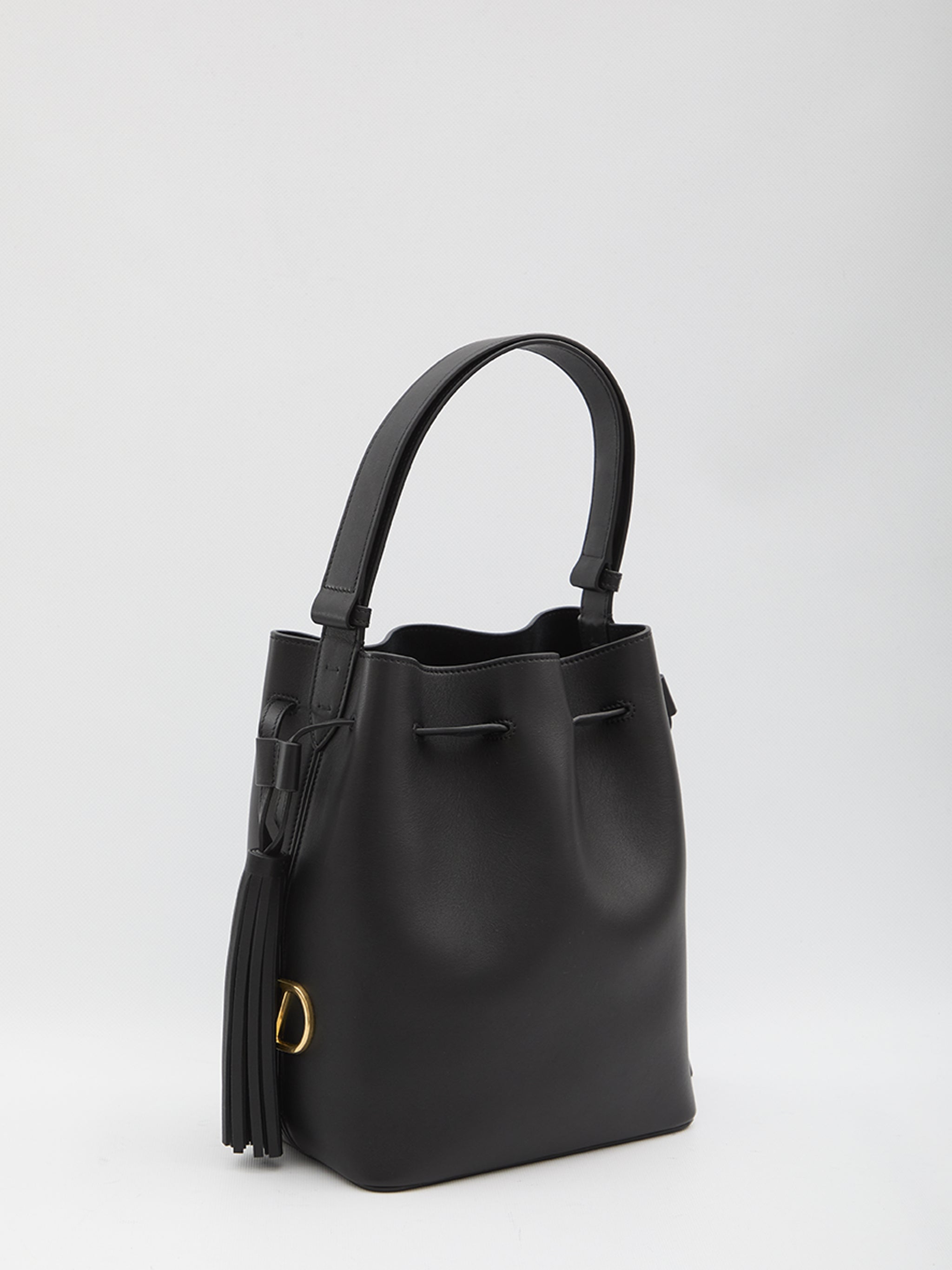 drawstring bucket bag