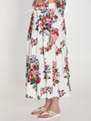 long skirt with a floral print
